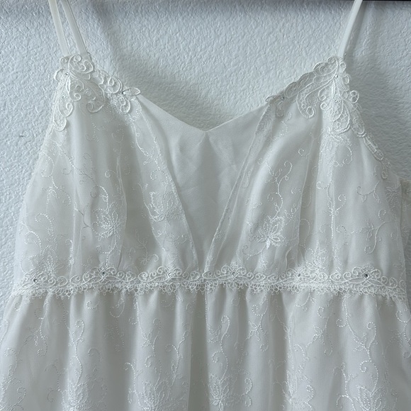 Vintage Vivien white lace bridal slip dress - Picture 4 of 6